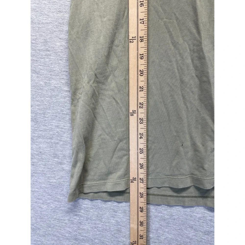 Banana Republic Garment Dyed T Shirt Mens Large Olive Green Crew Neck Cotton